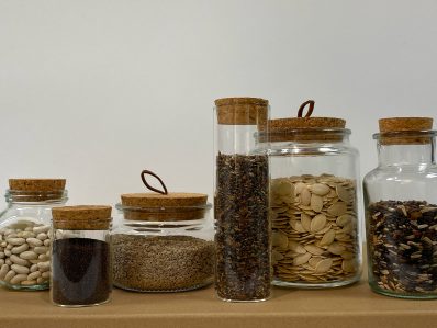 seeds in jars