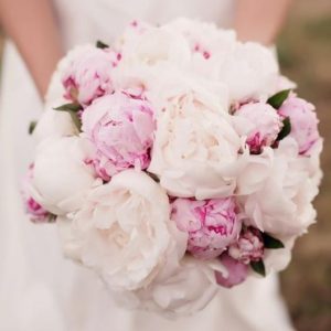 pastel peony bouquet