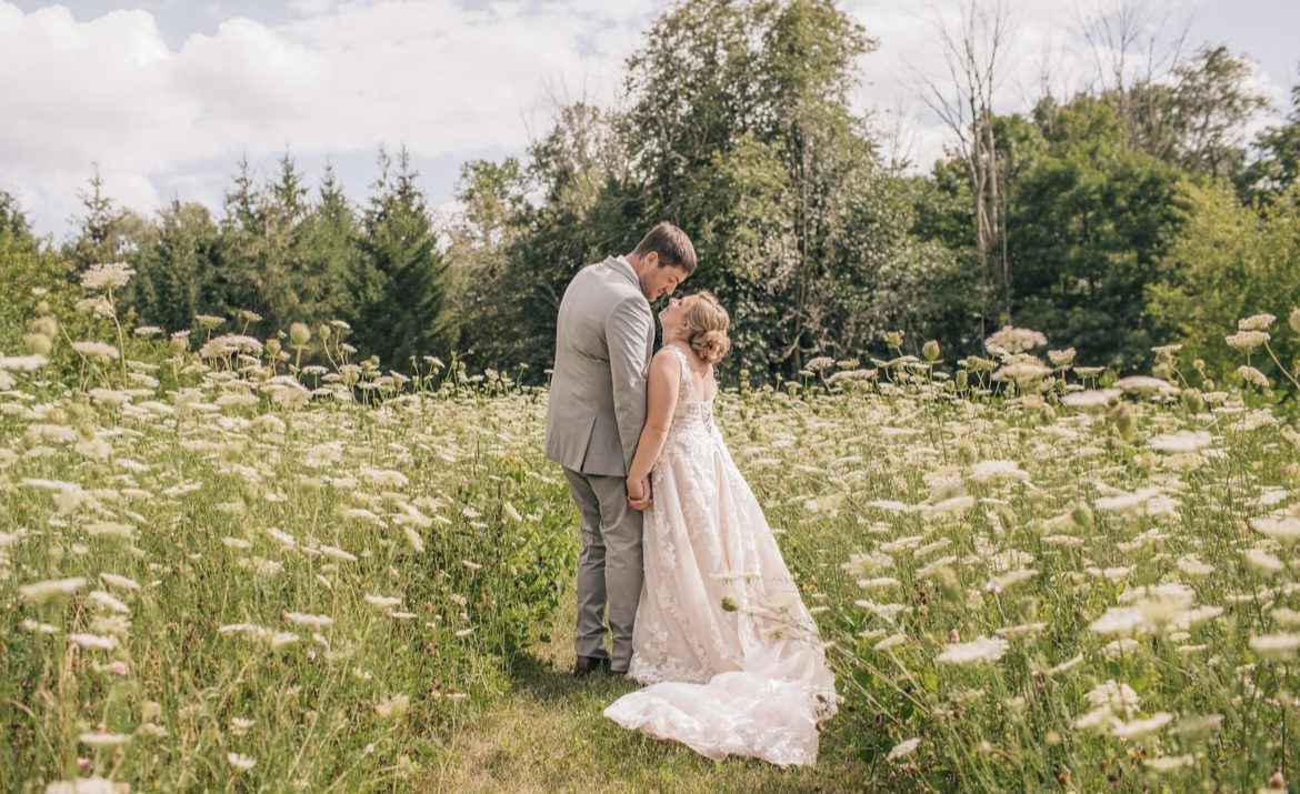 Wedding Photos in Queen Ann’s Lace