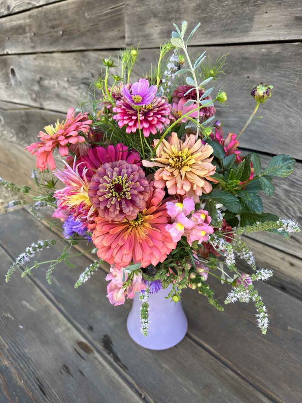 Arrangement with mixed flowers