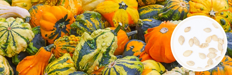 gourds with seeds