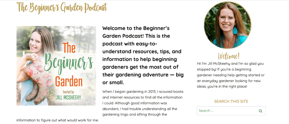 beginners garden podcast