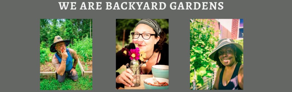 backyard gardening podcast banner