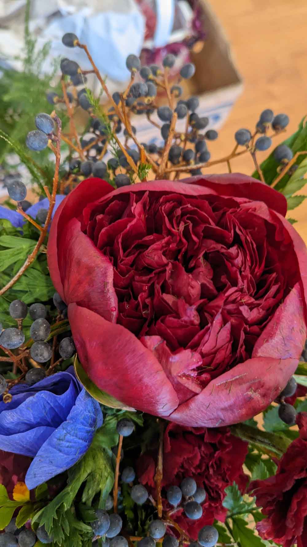 Homegrown red peony!