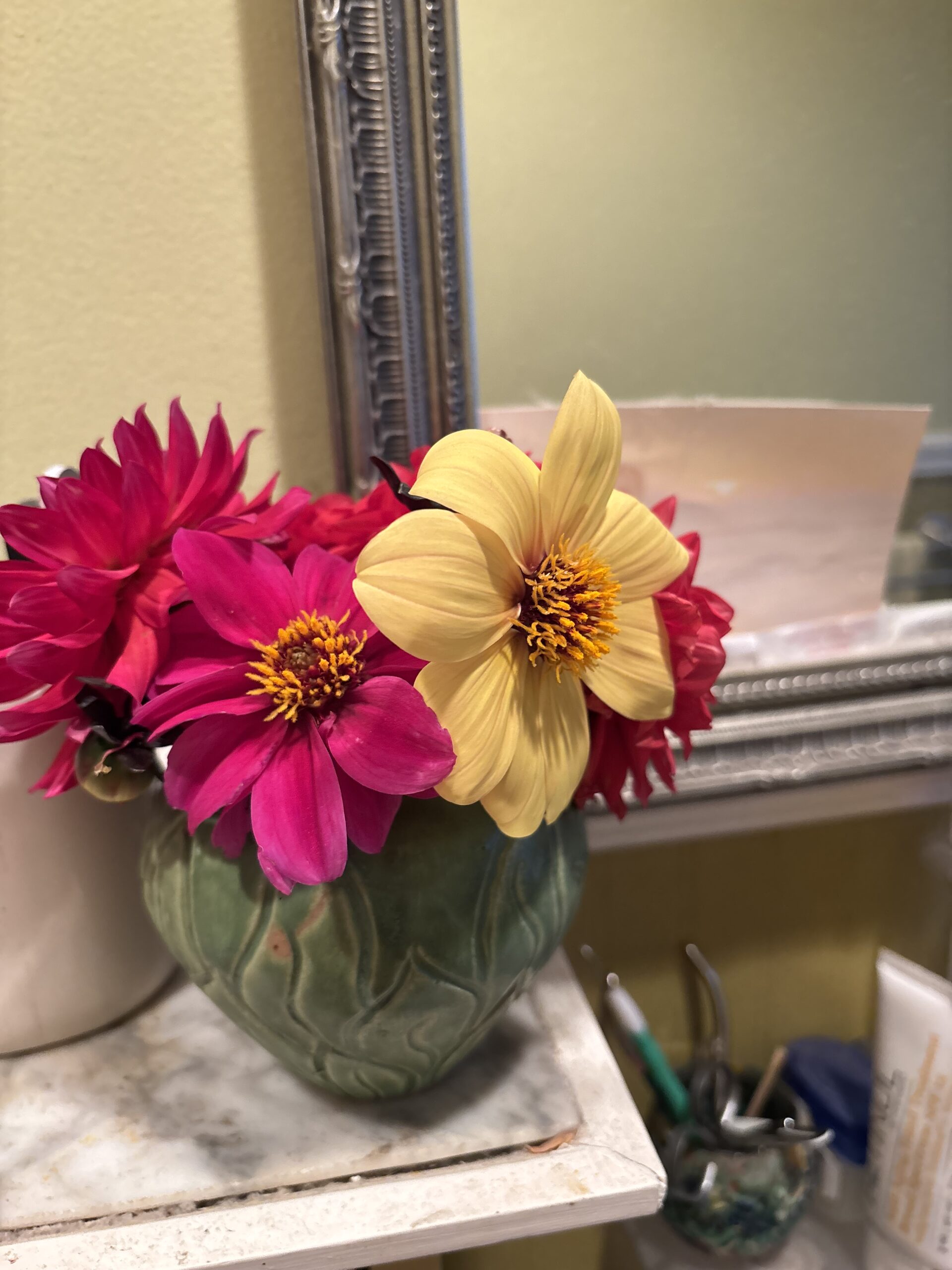 bouquet of dahlias